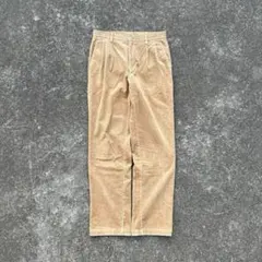 90s OLD UNIQLO コーデュロイパンツ　太畝　紺タグ　ツータック