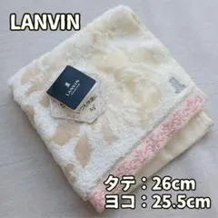 ランバン レディース ハンカチ 花柄 黄色 桃色 綿 プレゼント【ウ045】のサムネイル