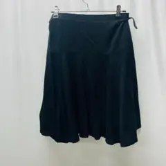 【美品】PEYTON PLACE ブラック ミニスカート M ラップ風 ウール混のサムネイル