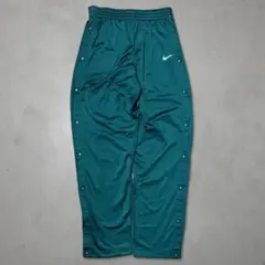90s NIKE ナイキ サイドスナップボタン トラックパンツ グリーン