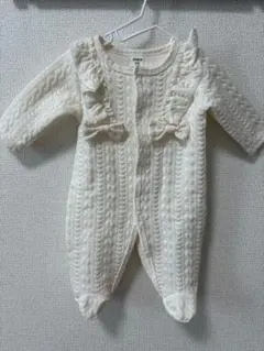 SHEIN クリーム色ロンパース 3-6M