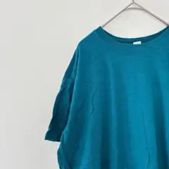 オールドネイビー【M】クルーネック Tシャツ 無地 青緑 コットン カジュアルのサムネイル