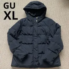 GU フード付きダウンジャケット XL レディース　アウター　防寒　ブラック