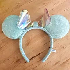 水色 ミニーカチューシャ スパンコール
