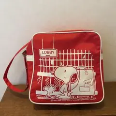 【スヌーピー 】昭和レトロ アビバ社製 ツアーバッグ 70s 当時物