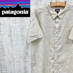 HS110《オーガニックコットン》パタゴニア　半袖チェックシャツ　ポケＴ