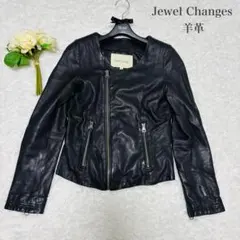 ユナイテッドアローズ　Jewel Changes 羊革　レザージャケット　黒