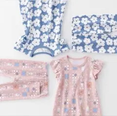 ユニクロ　ミッフィー　UT TLシャツ　レギンス　セットアップ　ブルー90