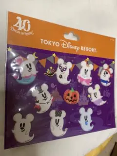 東京ディズニーリゾート ハロウィーン ステッカー 40周年