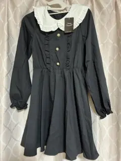 ハニーシナモン　フリル襟付きワンピース　タグ付き新品