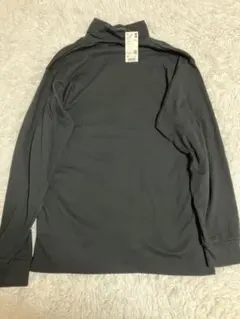 新品未使用タグ付き　 ユニクロソフトタッチタートルネックT XL ブラック