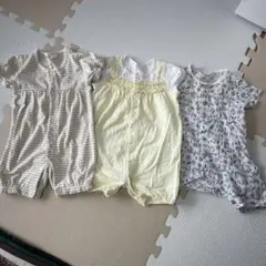 ストライプ　ロンパース 60cm バースデイ　コムサ　千趣会　コトリ