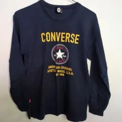 CONVERSE 長袖Tシャツ ネイビー 150