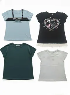 Tシャツ4枚セット（青・黒・緑・灰色）