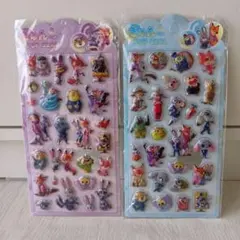 ズートピア　ぷっくりシール　2枚セット