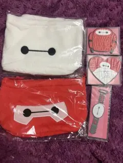 ハッピーくじ 　ベイマックス 　D賞ポーチ＆H賞ラバーコレクション セット