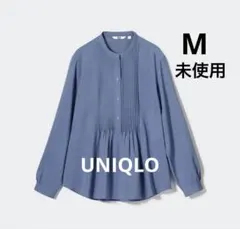 ユニクロ未使用レーヨンピンタックプルオーバーブラウスM未使用