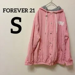 ★FOREVER 21 【S】フード付き ピンク ジャケット ブルゾン アウター