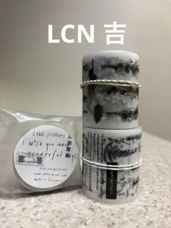 LCN 吉 PETテープ ラベルステッカー3種まとめ売り