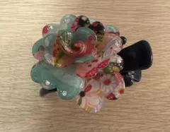 三本爪 ヘアクリップ 和柄 フラワークリップ