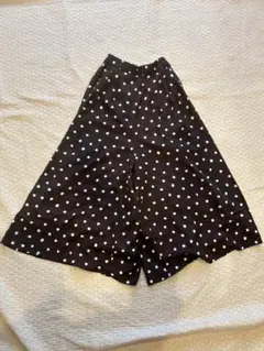 【新品未使用】茶・白水玉模様ワイドパンツ CIAOPANIC TYPY