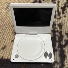 ポータブルDVDプレーヤー 本体 ホワイト リモコン付けのサムネイル
