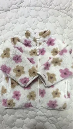 UNIQLO フリースジャケット 花柄 80㌢