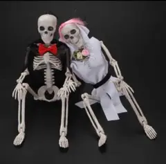 ガイコツ ハロウィン 大人気 骨 オブジェ 人体模型 インテリア 白
