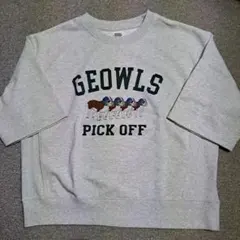 RODEO CROWNS 両面プリント入り五分袖トレーナー