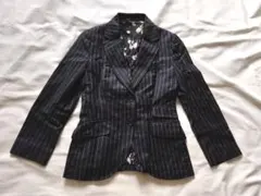 ポールスミスPaul Smith ブラックストライプジャケット３８