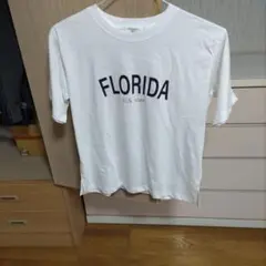 Samansa Mos2 blue FLORIDA Tシャツ