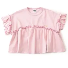 新品未使用　BREEZE ピンク フリル Tシャツ 120のサムネイル