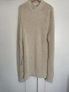 JILSANDER ジルサンダー アイボリー リブ編み セーター JIL SANDER（ジルサンダー） セーター J01GP0101 J14601 レディース