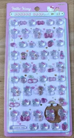 【正規品】ハローキティ　ピンク　ミニ　サンリオ　ボンボンドロップシール