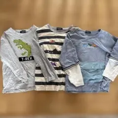 klädkåp 長袖カットソー 3枚セット 120cm