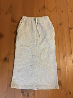 【nano universe】グレー スリット入り タイトスカート Fサイズ