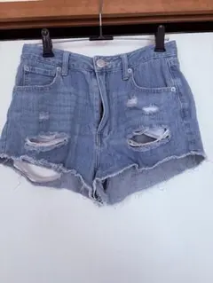 GRL グレイル ショートパンツ デニム ダメージジーンズ