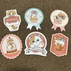 モフサンド　ステッカー　シール　6枚　猫　ねこ　 ネコ　ラッピング