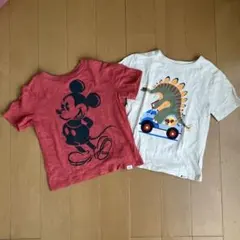 ギャップ 半袖Tシャツ　恐竜105サイズ＆ディズニー110サイズ　2点セット