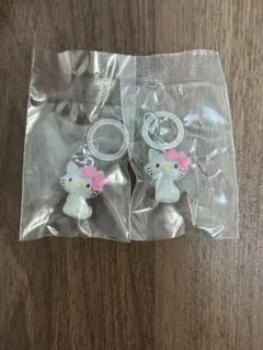 ハローキティ　めじるしアクセサリー　チャーミーキティ　二点セット