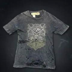 USA製【archive】 grunge skull T-shirt Y2K