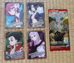 【値下げ中】【匿名配送】七つの大罪 戒めの復活 カードコレクション 4点セット