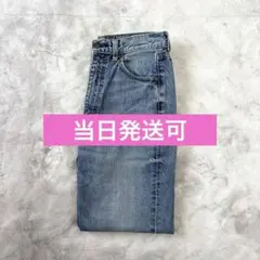 《即日発送》　GU ハイウエストストレートデニム　ジーンズ　Mのサムネイル