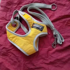 イエロー アウトドア ハーネス・リードセット