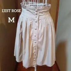 【L‘EST ROSE】ハイウエスト ♡フリルスカート♡ ベージュ♡Mのサムネイル