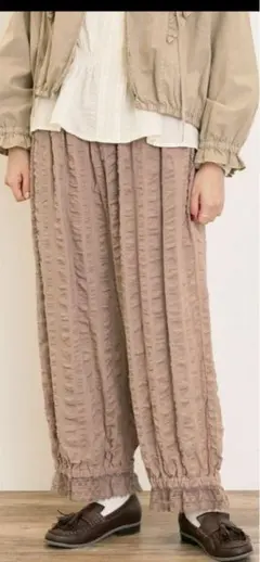 サマンサモスモス♡裾スカラップかぼちゃパンツ♡モカ♡Mサイズ♡