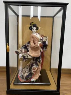 伝統的な日本人形 道成寺 どうじょうじ ガラスケース付き 歌舞伎 レトロ 日本人形 歌舞伎 娘道成寺 ガラスケース入り - メルカリ