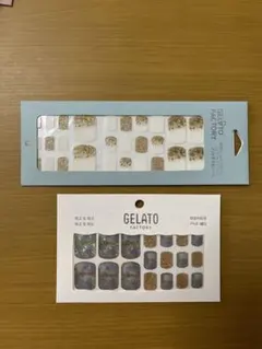 【新品未使用】ジェラートファクトリー　ネイルシール/2枚セット　フット