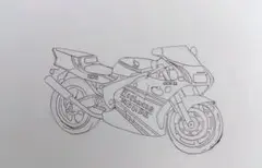 HONDA　NSR　ロスマンズカラー　ボールペン　ドローイング 2L
