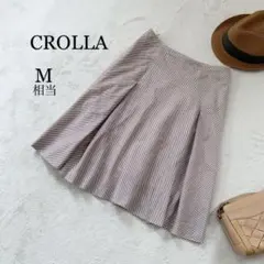 CROLLA クローラ　ワールド　フレアスカー　膝丈　夏　リゾート　ストライプのサムネイル